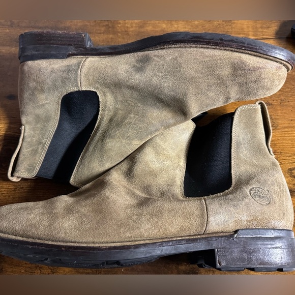 Timberland Men's Canyon Waterproof Chelsea Slip On Boot Tan 77034 size 15M - Picture 2 of 8